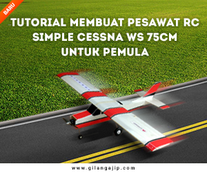 Tutorial Cara Membuat Pesawat RC Simple Cessna WS 75cm untuk Pemula