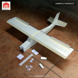 Paket Siap Pasang Elektrik Pesawat RC Simple Cessna WS 75cm